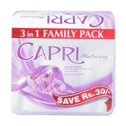 CAPRI SOAP VELVET ORCHID 160G TRIO