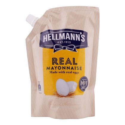 HELLMANNS REAL MAYONNAISE POUCH 900ML
