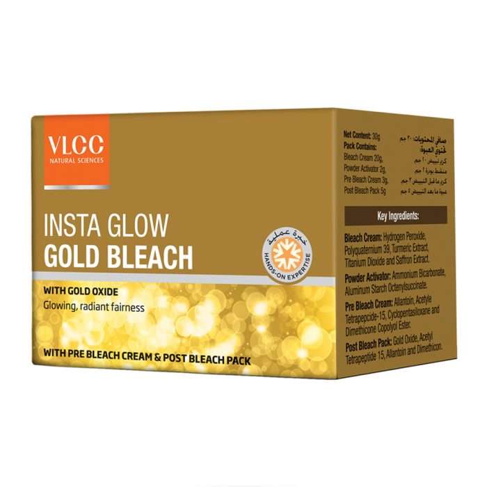 VLCC INSTA GLOW GOLD BLEACH 30GM BOX