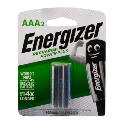ENERGIZER RECHARGE POWER PLUS 1.2V AA DRY CELL 2PC