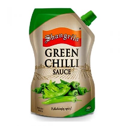 SHANGRILA GREEN CHILLI SAUCE 475GM POUCH
