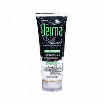 DERMA SHINE FACEWASH+SCRUB CHARCOAL TUBE 200ML