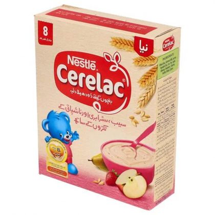 NESTLE CERELAC APPLE STRAWBERRY 175GM BOX