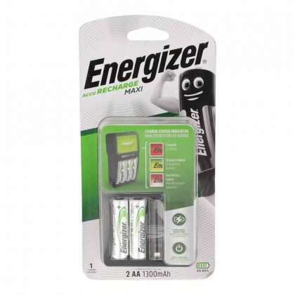 ENERGIZER ACCU RECHARGE MAXI 1.2V 2AA 1300mAH CHARGER