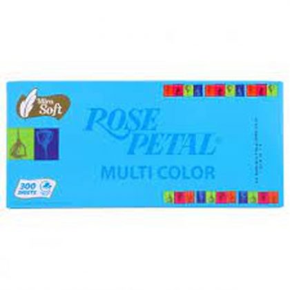 ROSE PETAL TISSUE MULTICOLOR 300SHEETS BOX