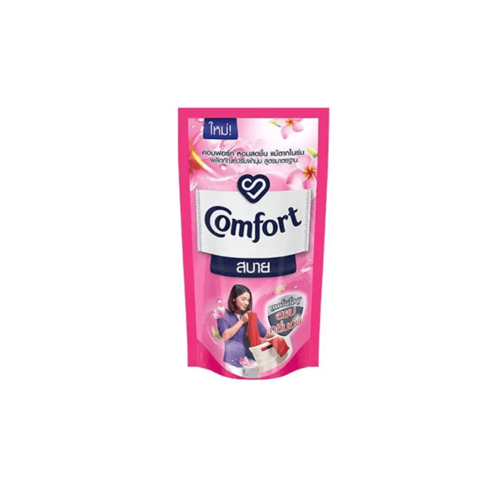 COMFORT FABRIC CONDITIONER LIQUID PINK POUCH 580ML