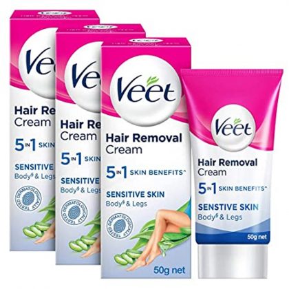 VEET H/R CREAM SENSITIVE SKIN 3X50GM PROMO