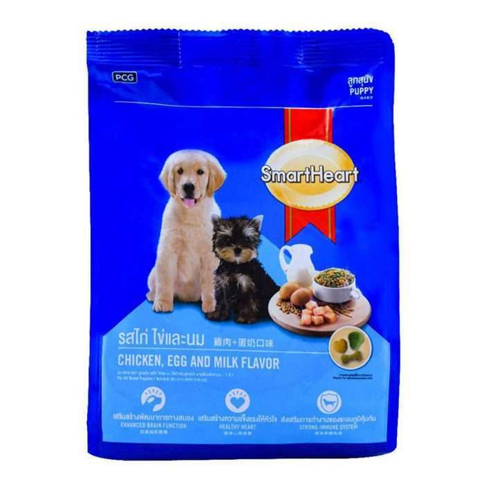SMARTHEART CHICKEN MILK EGG FLAVOR DOG FOOD 500G