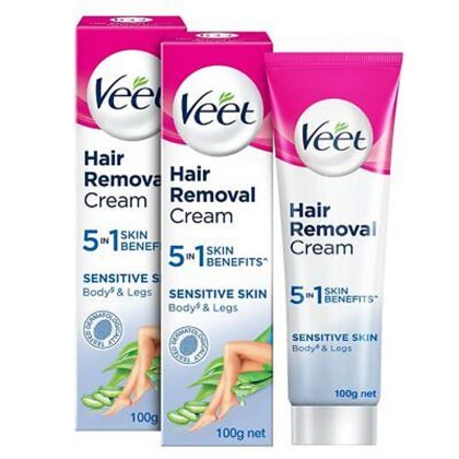 VEET H/R CREAM SENSITIVE 2X100GM PROMO PACK