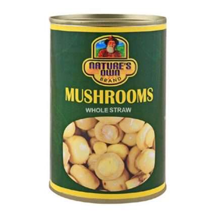 NATURES HOME MUSHROOMS WHOLE STRAW TIN 380G