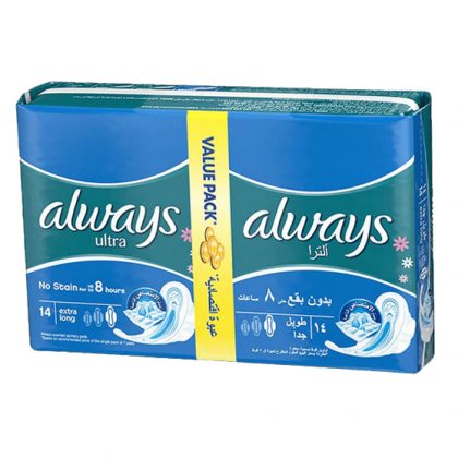 ALWAYS PAD ULTRA THIN EXTRA LONG 14PCS PACK