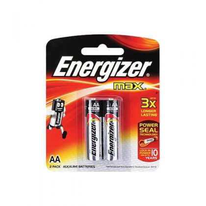 ENERGIZER MAX PLUS 1.5V AA CARD DRY CELL 2PC
