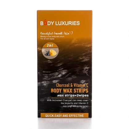 BODY LUXURIES WAX STRIP CHARCOAL 18PCS