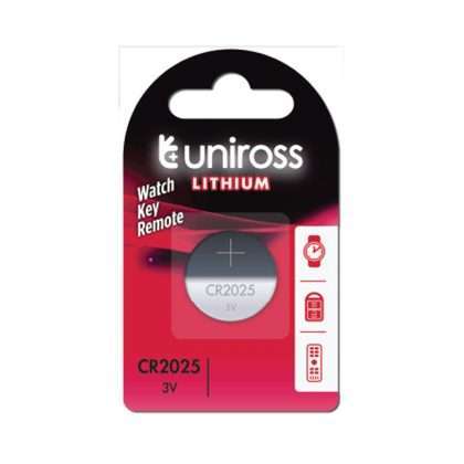 UNIROSS COIN CELL 1PC CR2025