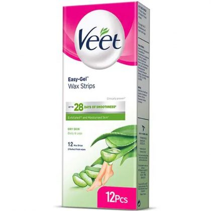 VEET WAX STRIPS DRY SKIN 12PCS BOX