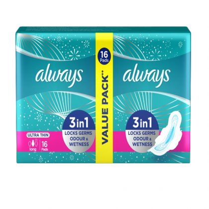 ALWAYS PAD ULTRA THIN LONG 16PCS PACK