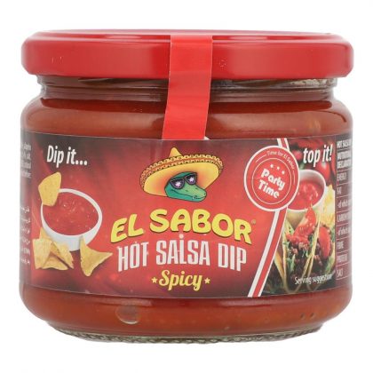 ELSABOR SAUCE HOT SALSA DIP BOTTLE 300GM
