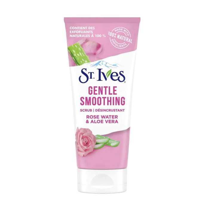 ST.IVES ROSE WATER & ALOE VERA SCRUB 170GM TUBE
