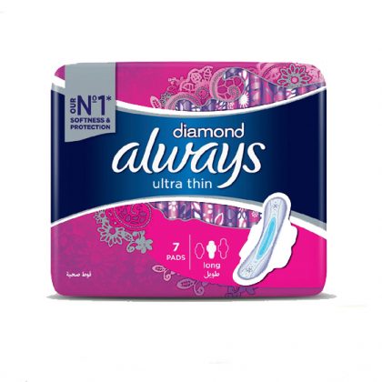 ALWAYS DIAMOND ULTRA THIN VALUE PACK LONG 7PADS