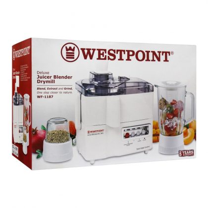 WESTPOINT DELUXE JUICER BLENDER DRY MILL WF-1187