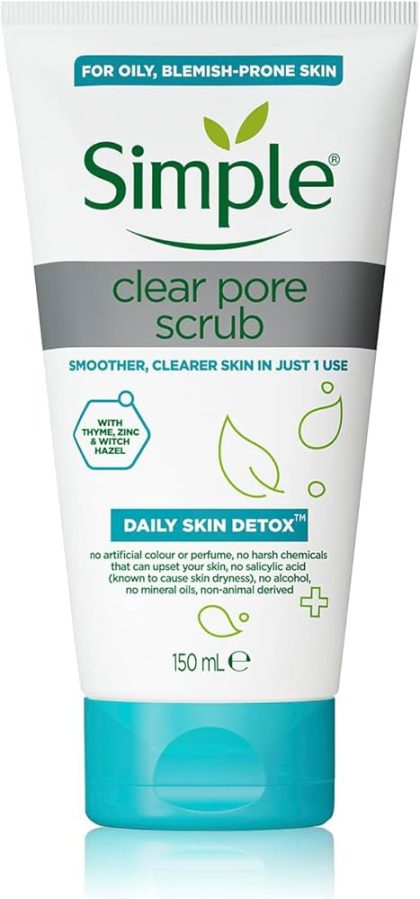 SIMPLE CLEAR PORE SCRUB SKIN DETOX 150ML