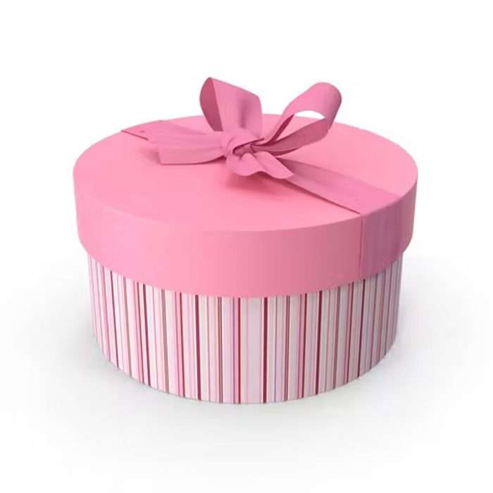 ROUND PINK GIFT BOX MEDIUM