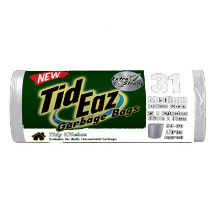 TID EAZ GARBAGE BAGS 22X32INCHES ROLL MEDIUM