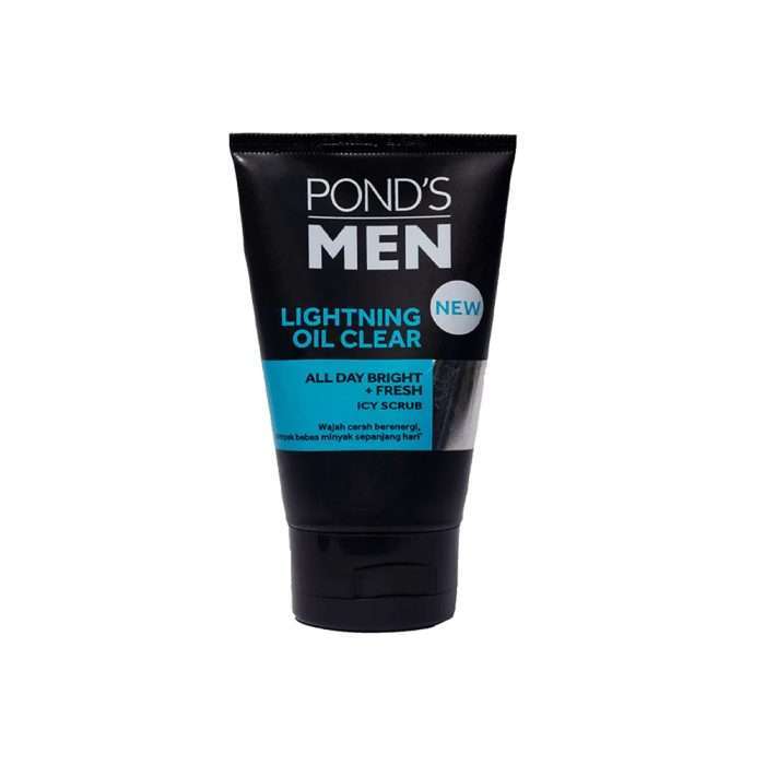 PONDS MEN SCRUB LIGHTENING OIL CLEAR TUBE 100GM