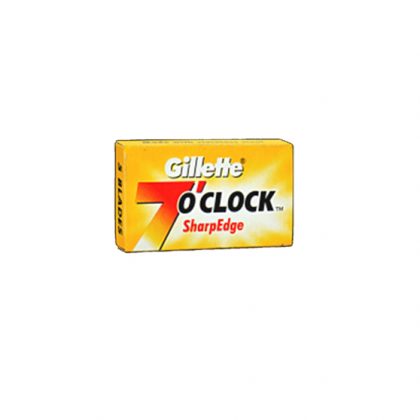 GILLETTE 7O CLOCK BLADES SHARPEDGE 10PCS PACK