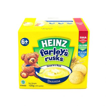 HEINZ FARLEYS RUSKS BANANA BOX 120GM