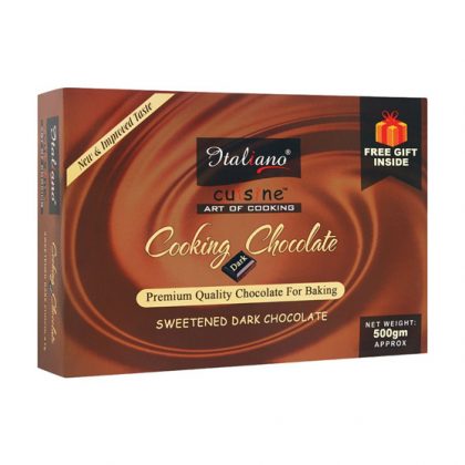 ITALIANO COOKING CHOCOLATE SWEETED DARK 500GM
