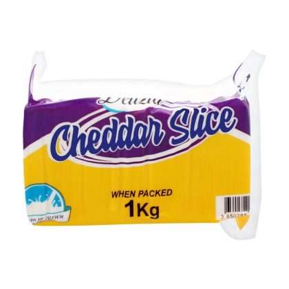 KASS UN BRANDED CHEDDAR CHEESE SLICE 50PC 1KG