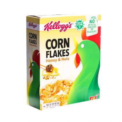 KELLOGGS CORN FLAKES HONEY&NUT 375GM BOX