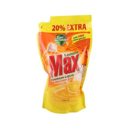 LEMON MAX DISHWASH LIQUID 540ML