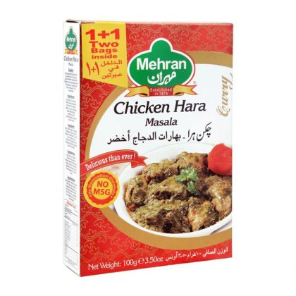 MEHRAN D/P CHICKEN HARA MASALA 100GM