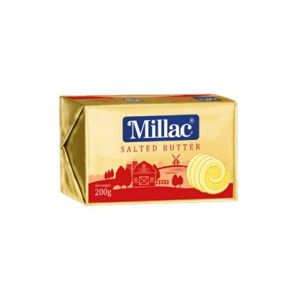 MILLAC SALTED BUTTER 200GM
