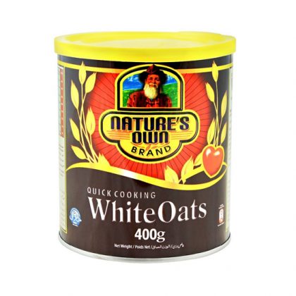 NATURES OWN WHITE OATS TIN 400G