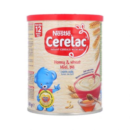 NESTLE CERELAC CEREAL HONEY&WHEAT TIN 400GM