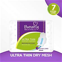 BUTTERFLY PAD BREATHABLES EXTRA LONG 7PCS PACK
