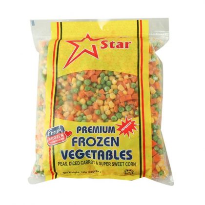 STAR 3-MIX VEGETABLE (PEASE+CORN+CTR) 1KG
