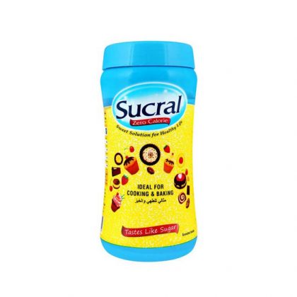 SUCRAL SWEETNER POWDER 100GM PLASTIC JAR