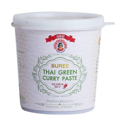 SUREE THAI GREEN CURRY PASTE MEDIUM HOT 400G