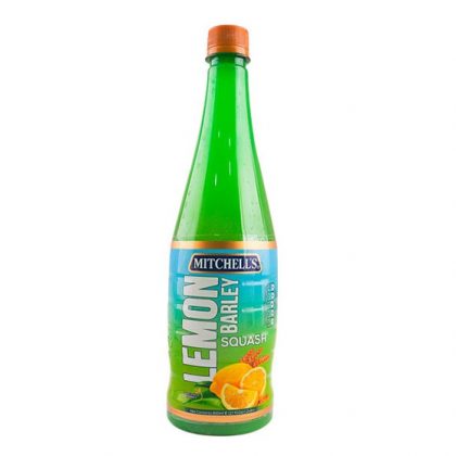 MITCHELLS LEMON BARLEY SQUASH BOTTLE 800ML