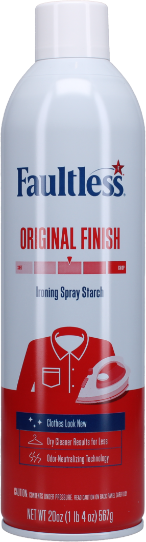 FAULTLESS ORIGINAL FINISH IRONING SPRAY STARCH 567G