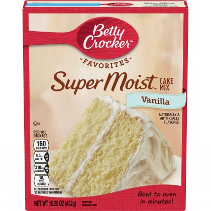 BETTY CROCKER SUPER MOIST VANILLA 500G