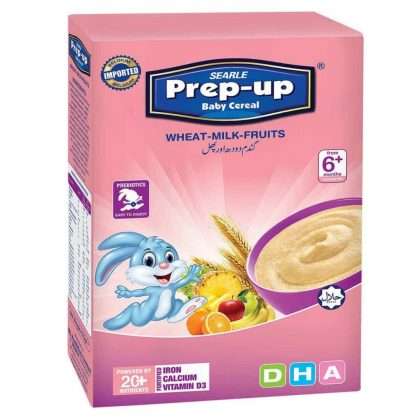 SEARLE PREP-UP WHEAT-MILK-FRUITS CEREAL 175GM BOX