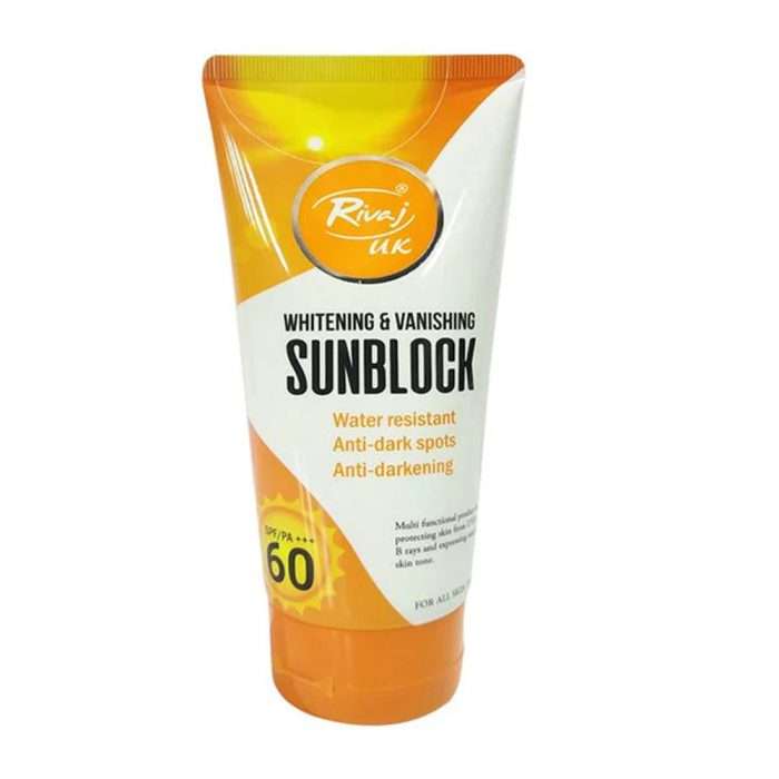 RIVAJ SUNBLOCK SPF60 100ML TUBE