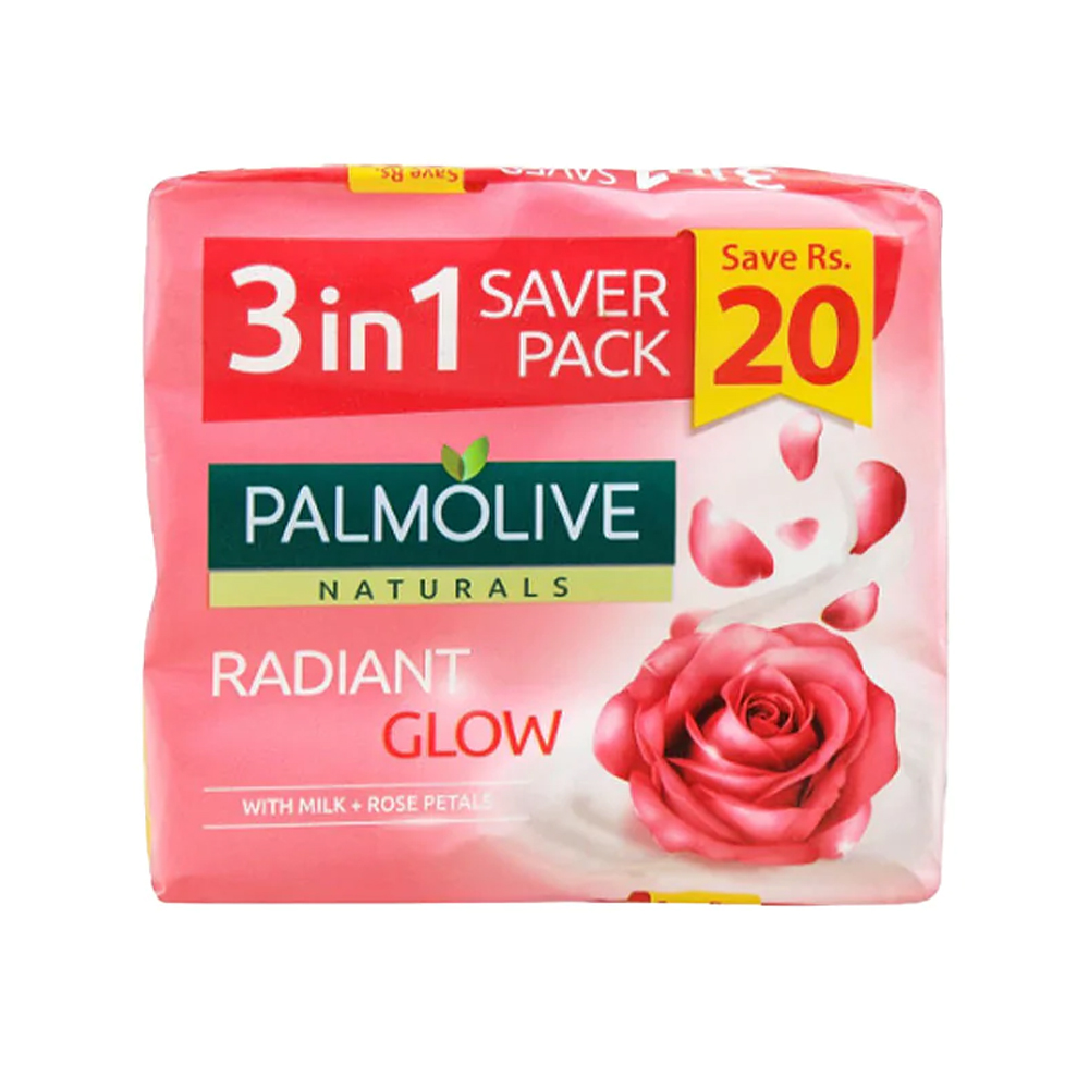 PALMOLIVE SOAP RADIANT GLOW 3X130GM BUNDLE