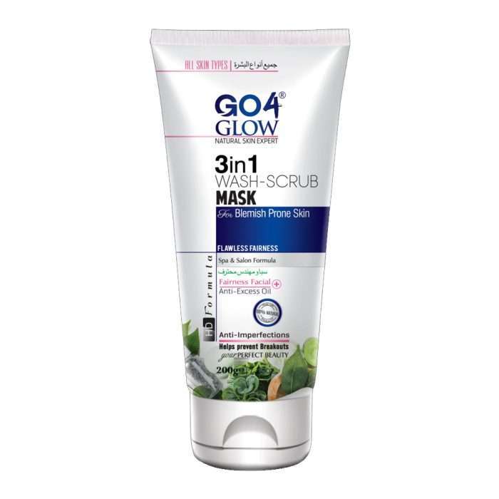 GO4GLOW SCRUB/CREAM/WASH/POLISHER/MASK 200GM TUBE