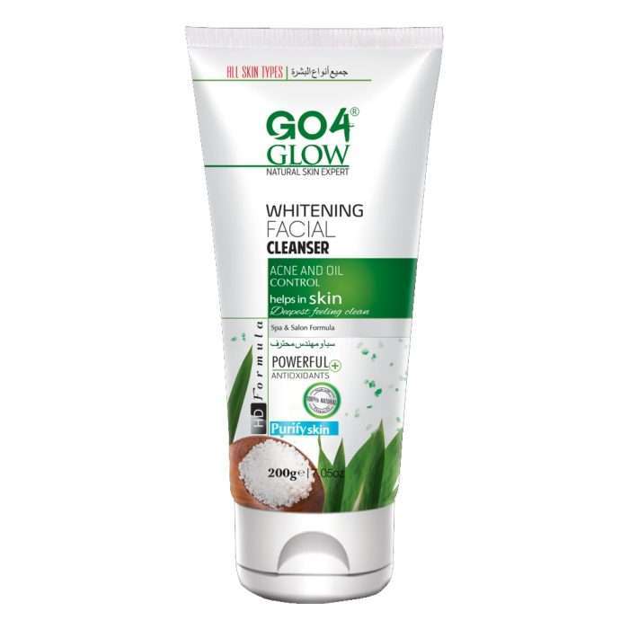 GO4GLOW WHITENING FACIAL CLEANSER 200GM TUBE